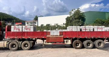 安康 芝麻灰花岗岩地铺石出货日常