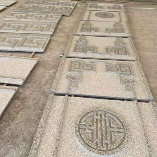 安康 白麻花岗岩外墙立面雕刻板