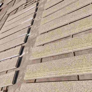 安康 黄金麻花岗岩光面楼梯踏步