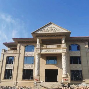 安康 黄金麻花岗岩别墅外墙干挂