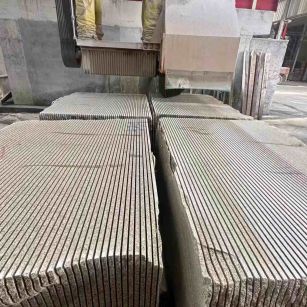 安康 车间生产日常，黄金麻白麻花岗岩