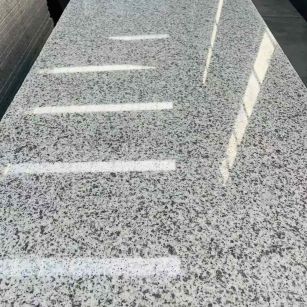 安康 白麻花岗岩光面毛板