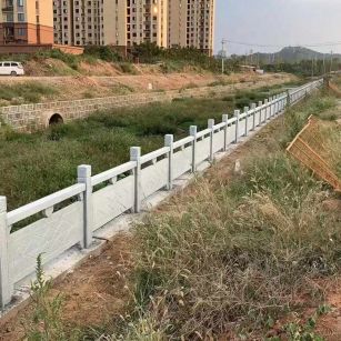 安康 白麻河道栏杆效果展示图