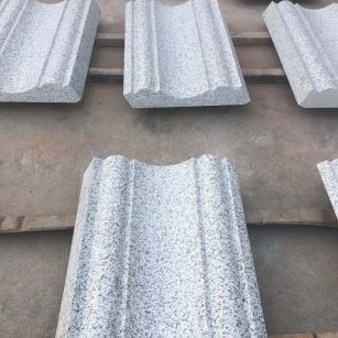 安康 白麻花岗岩光面别墅线条