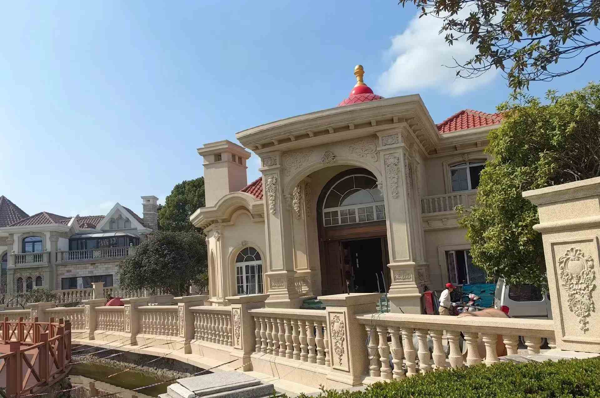 安康 黄金麻花岗岩欧式别墅