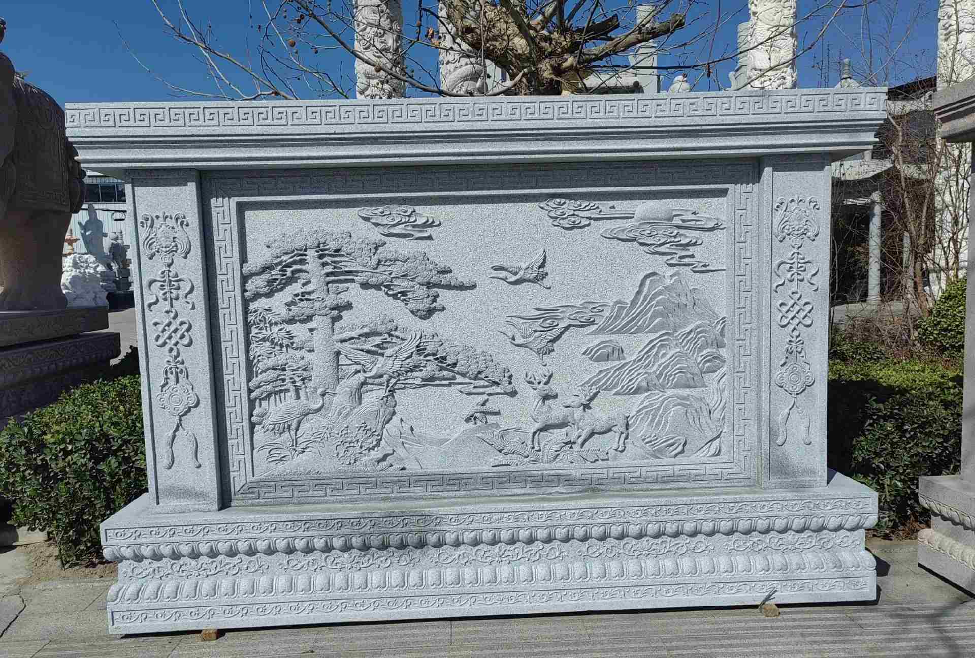 安康 芝麻白大型照壁，屏风，影壁