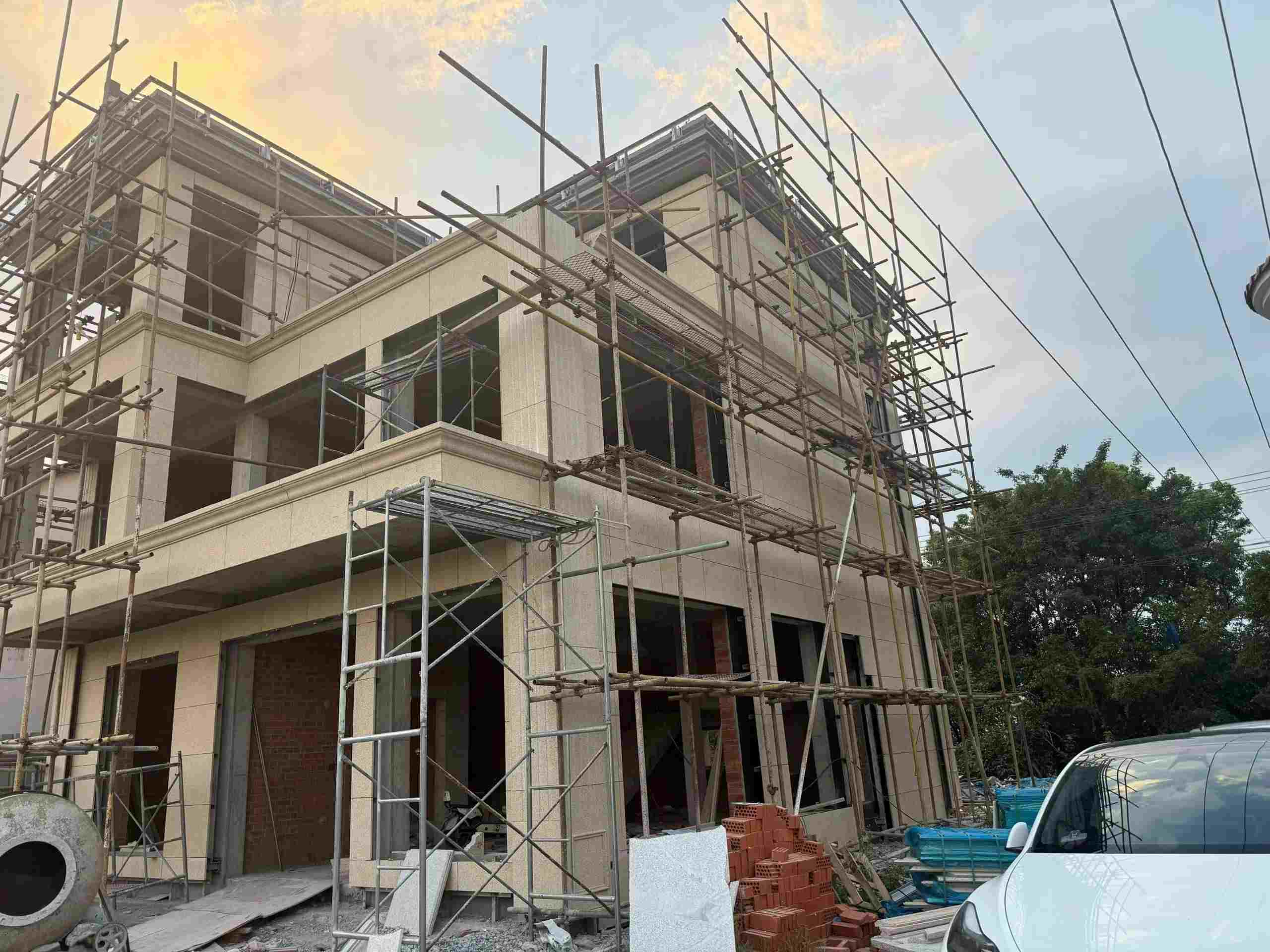 安康 黄金麻荔枝面花岗岩外墙干挂