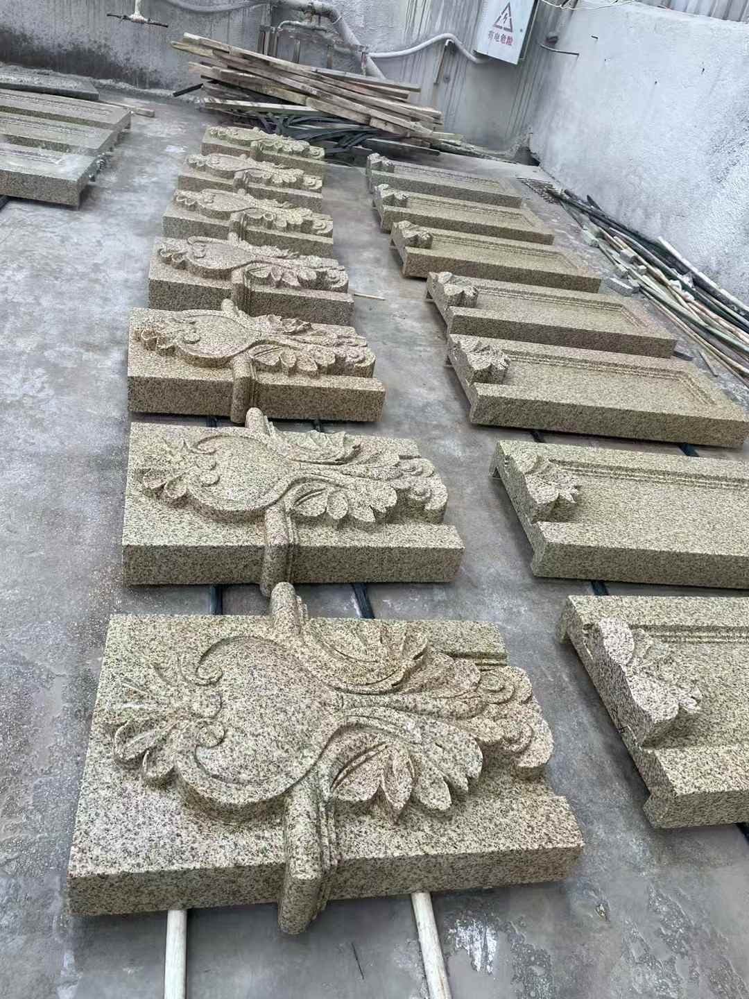 安康 黄金麻花岗岩别墅外墙雕刻板