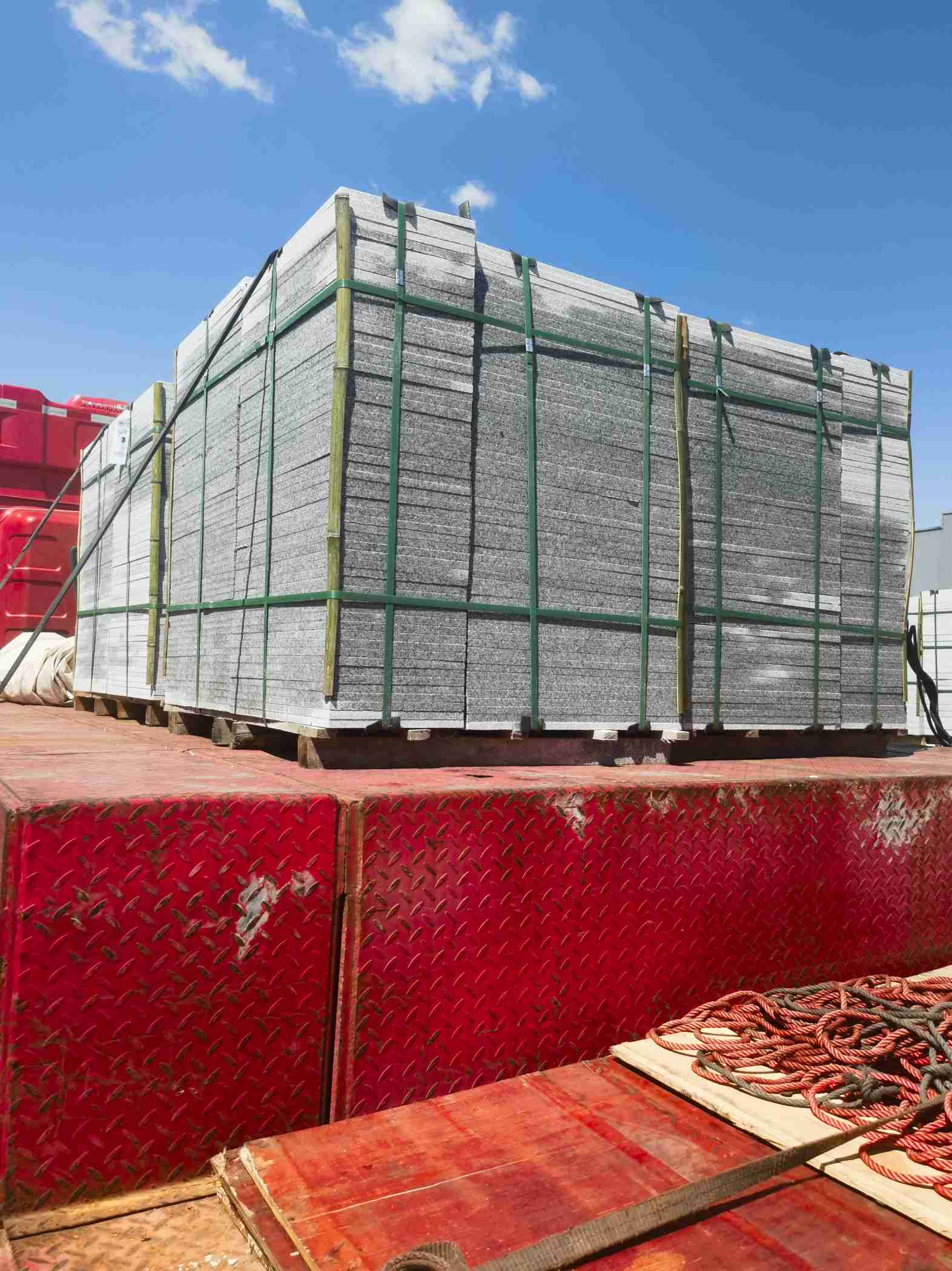 安康 芝麻白火烧规格板地铺石300*600/600*600