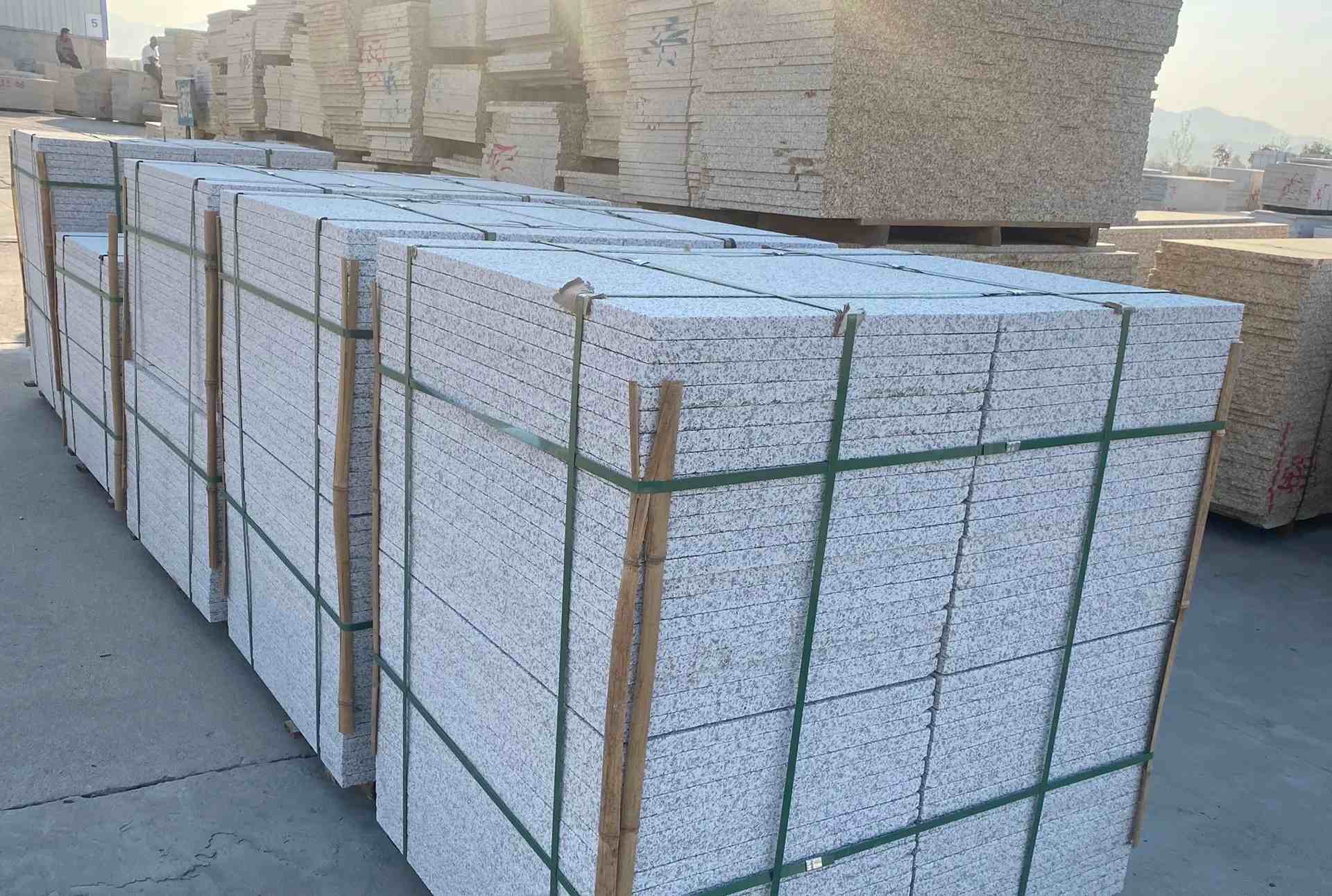 安康 白麻花岗岩荔枝面地铺石