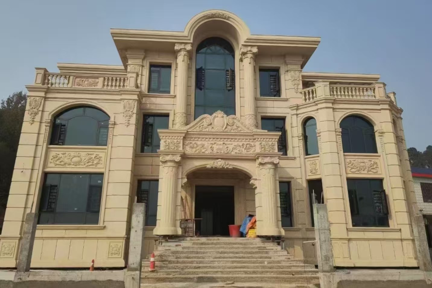 安康 黄金麻花岗岩别墅外墙干挂