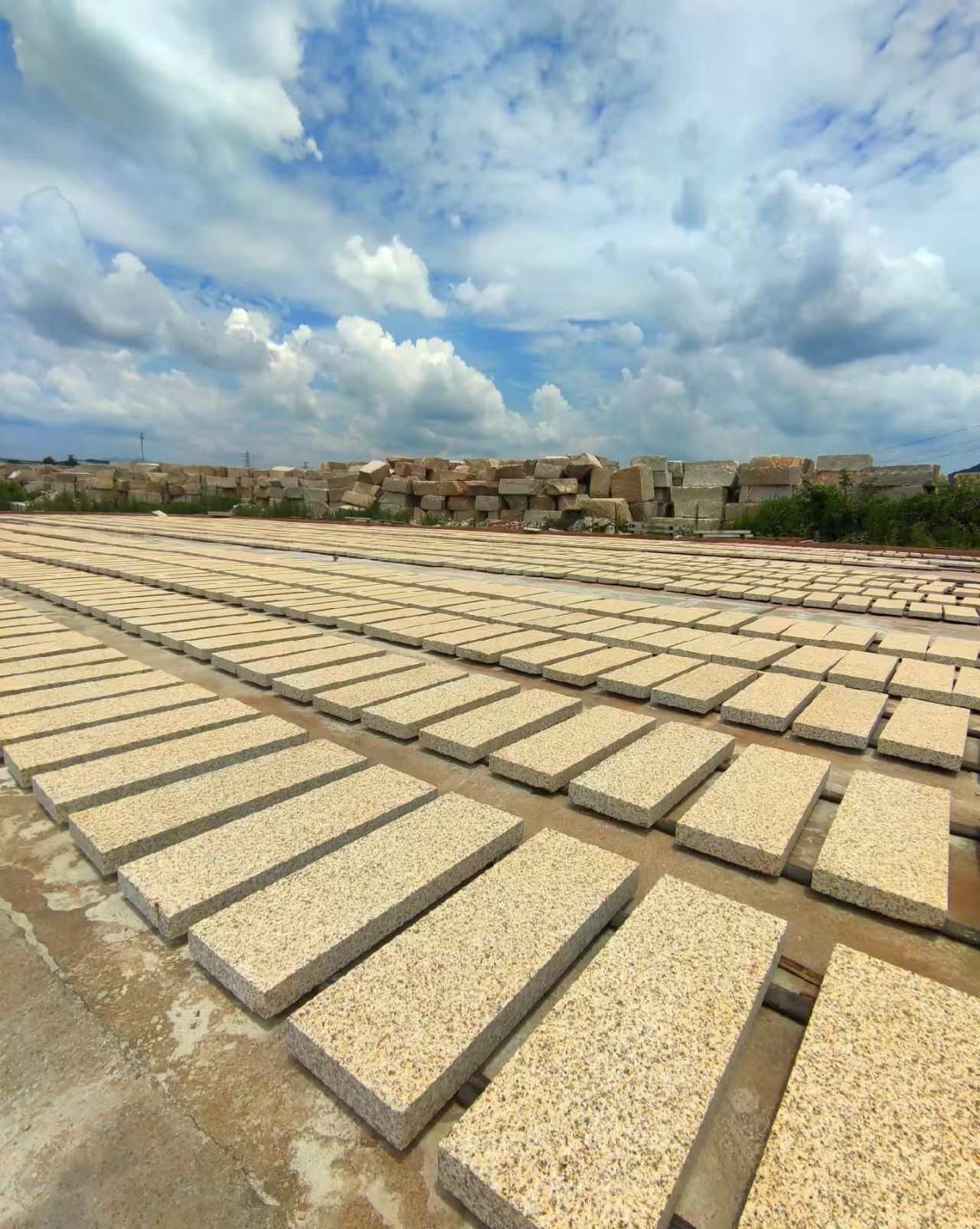 安康 黄金麻花岗岩荔枝面地铺石防护中