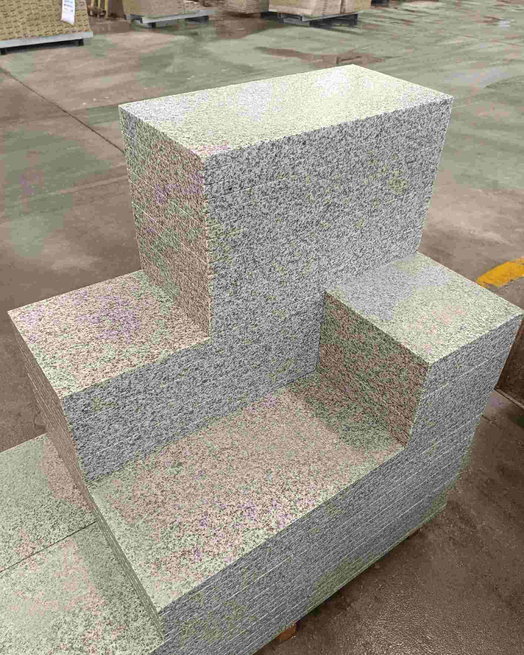 安康 白麻花岗岩荔枝面地铺石